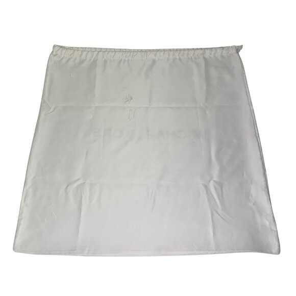 Michael Kors Silky White Dust Bag Grey Logo Large Size - Picture 4 of 5